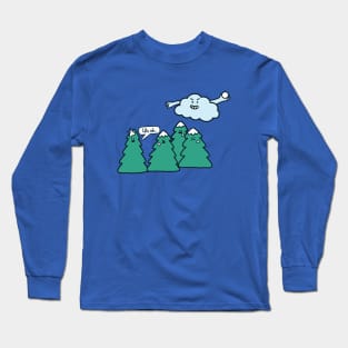 Cloud being a bully - Snowball Fight Long Sleeve T-Shirt